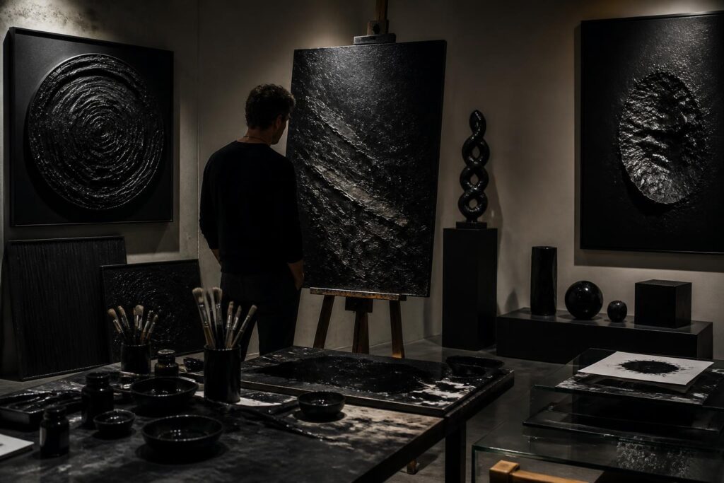 découvrez pourquoi la couleur noire intrigue et séduit tant les artistes contemporains, explorant ses significations profondes et son impact esthétique unique.