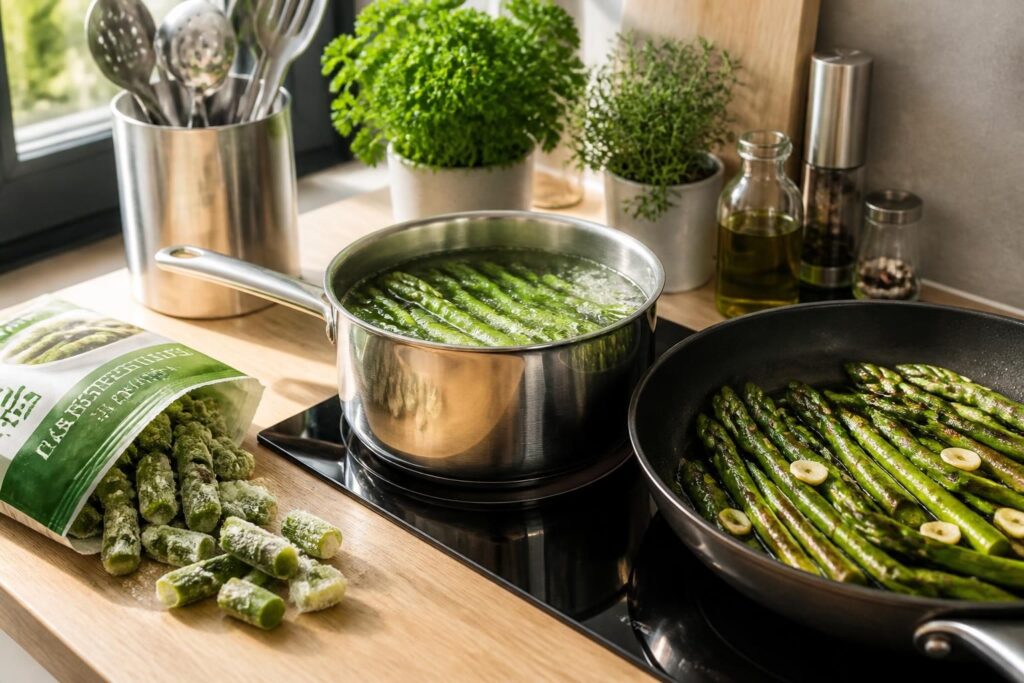 découvrez les meilleures méthodes pour cuire l'asperge congelée rapidement et savourez des recettes faciles et délicieuses à base d'asperges.