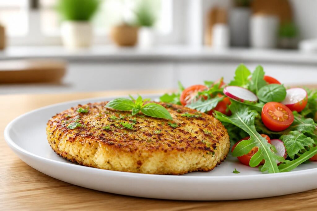 découvrez une recette healthy et gourmande de galette au chou-fleur cuite au four, parfaite pour un repas savoureux et léger.