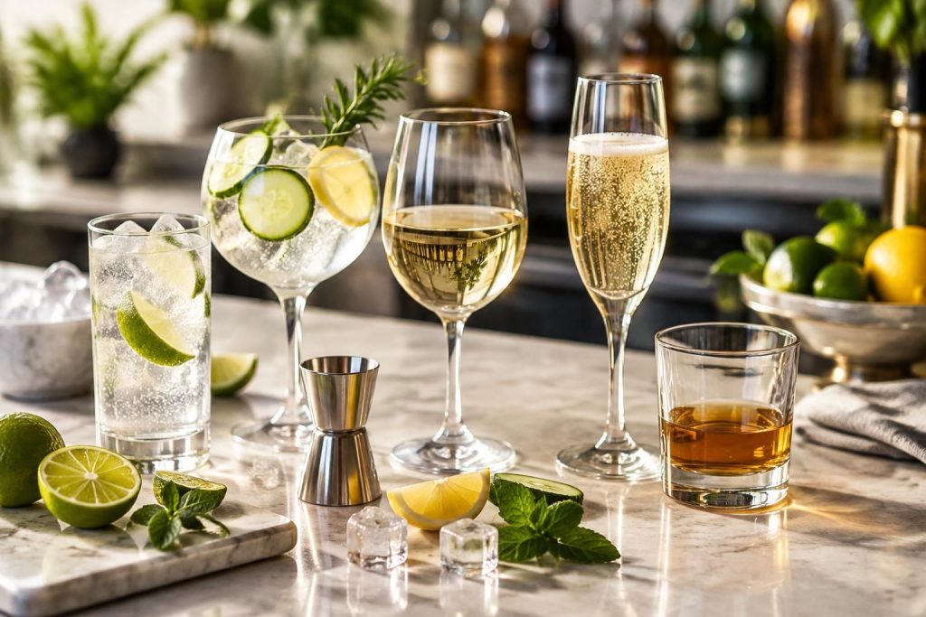 découvrez quels alcools sont les moins caloriques et comparez spiritueux, vins et boissons légères pour choisir selon vos envies.