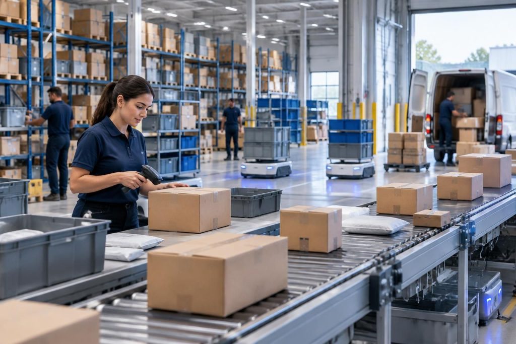 optimisez votre e-commerce grâce à des solutions logistiques efficaces : préparation des commandes, livraison rapide et gestion simplifiée des stocks.